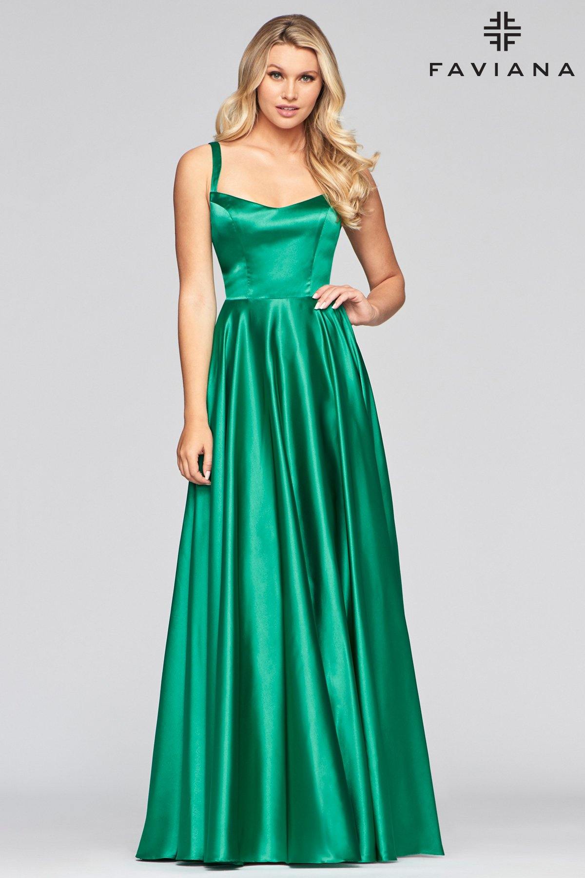 Faviana S10462 Bridesmaids Long Formal Prom Dress - The Dress Outlet Faviana