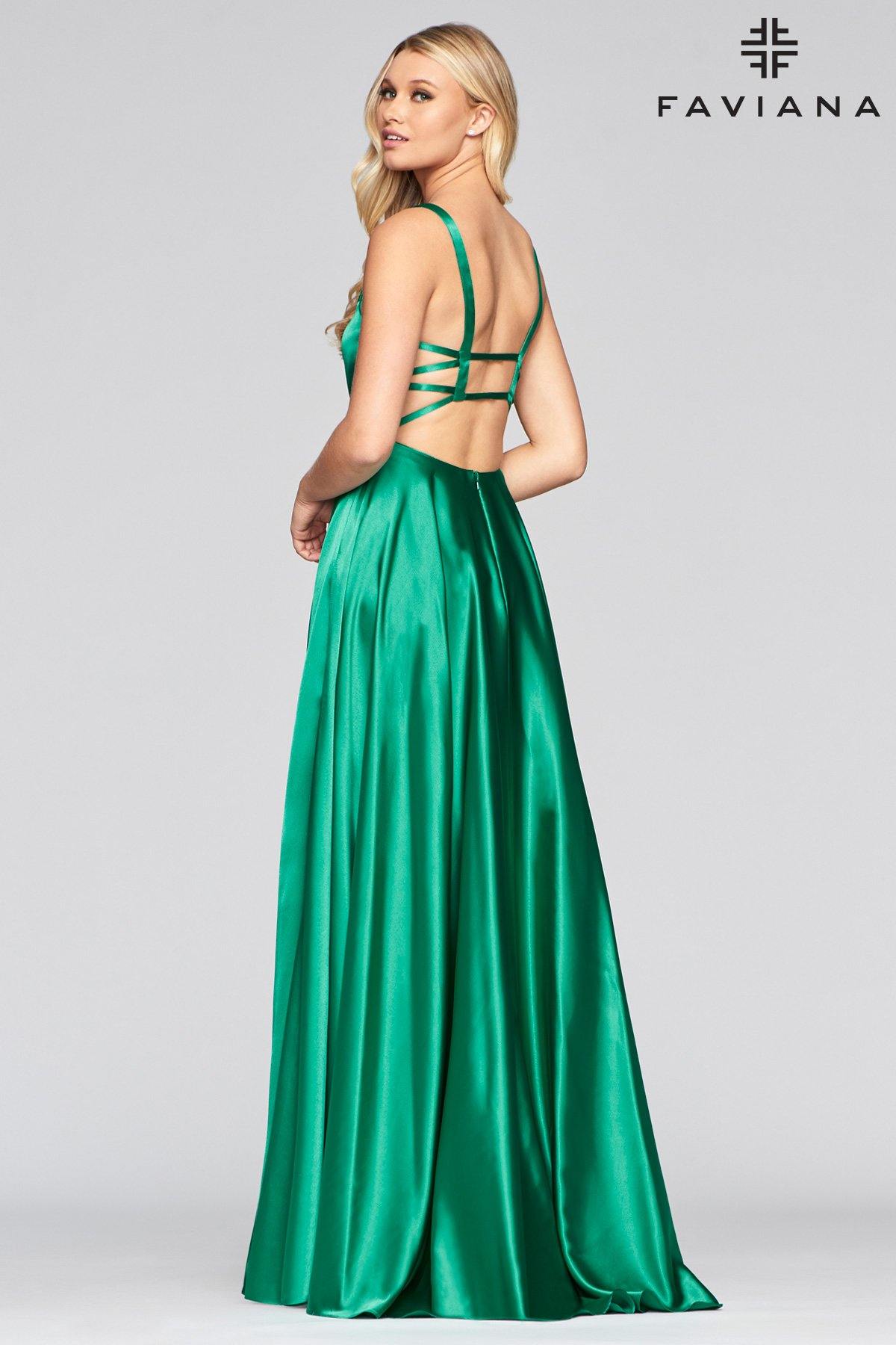 Faviana S10462 Bridesmaids Long Formal Prom Dress - The Dress Outlet Faviana