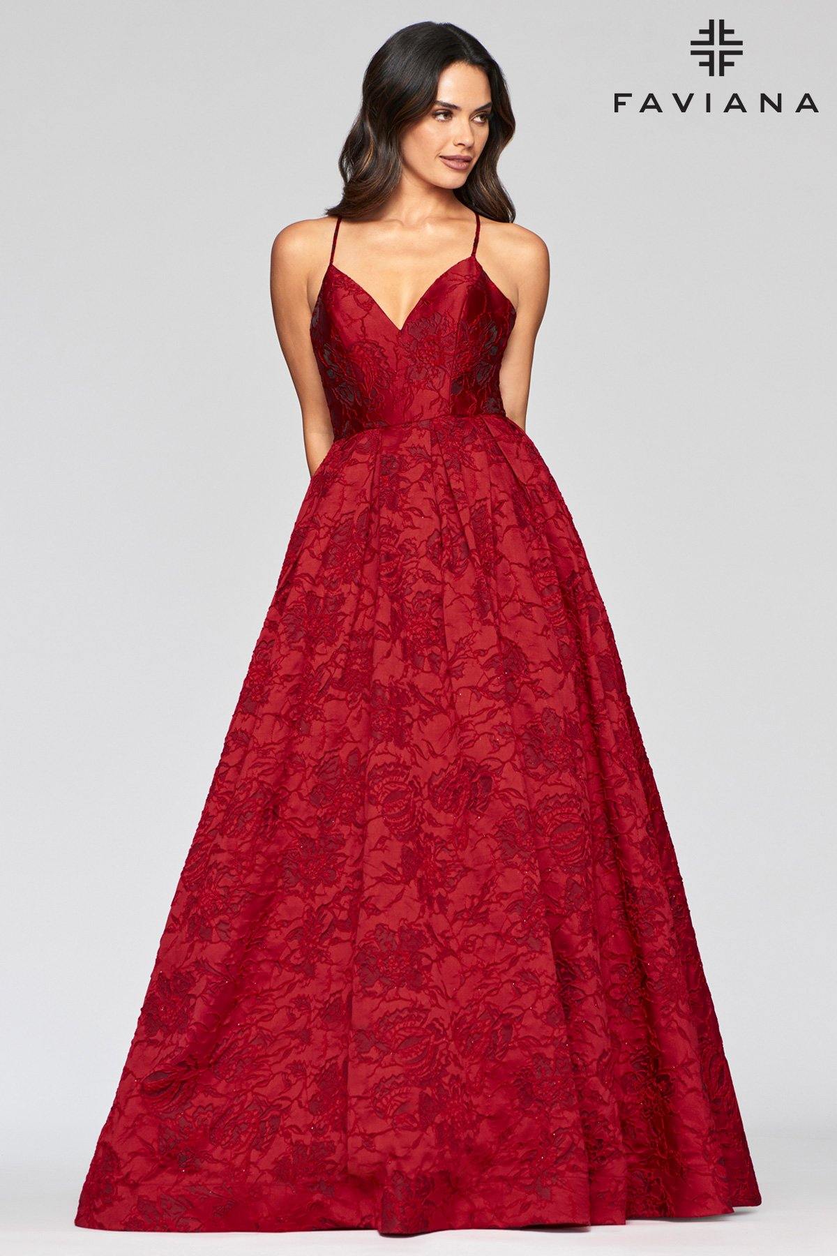 Faviana S10464 Prom Long Dress Ball Gown - The Dress Outlet Faviana