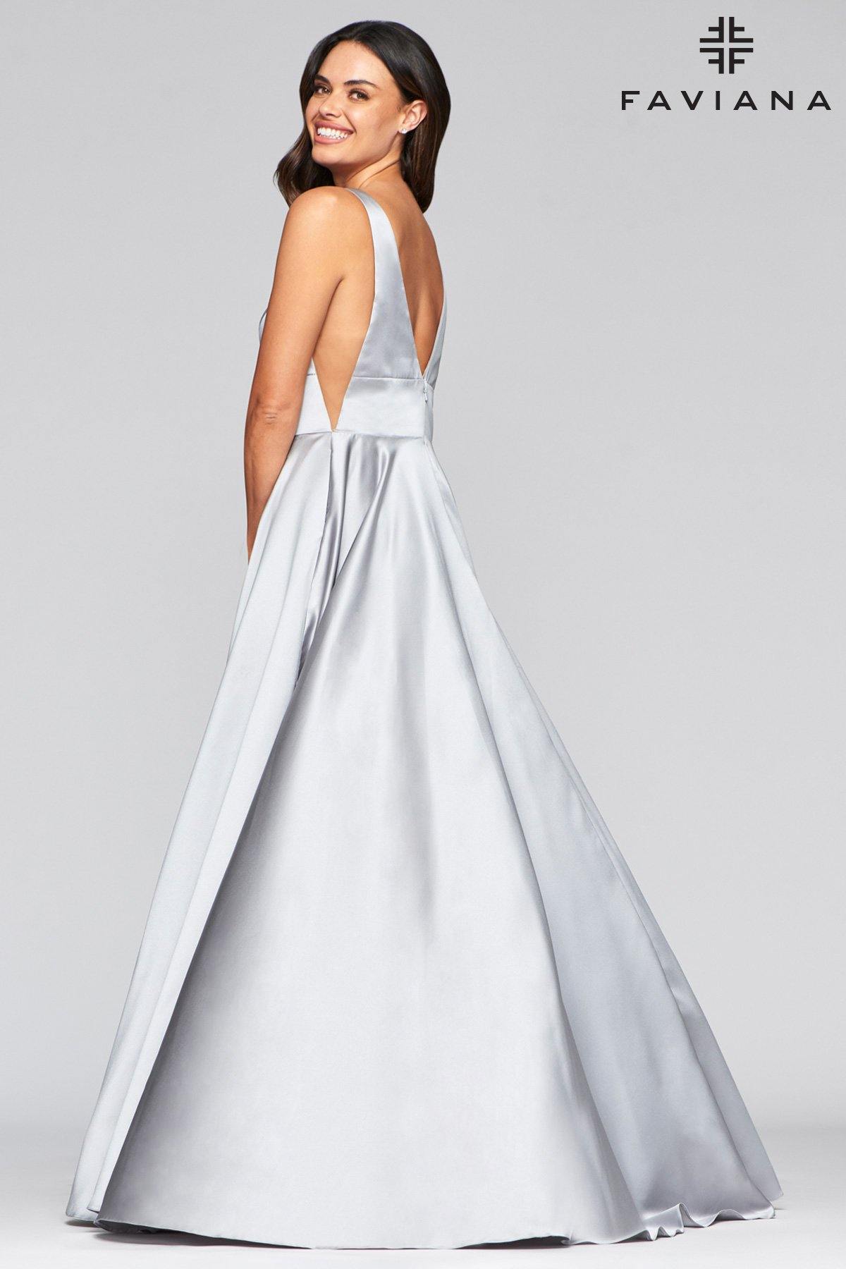 Faviana S10474 Long Formal Evening Prom Dress - The Dress Outlet Faviana
