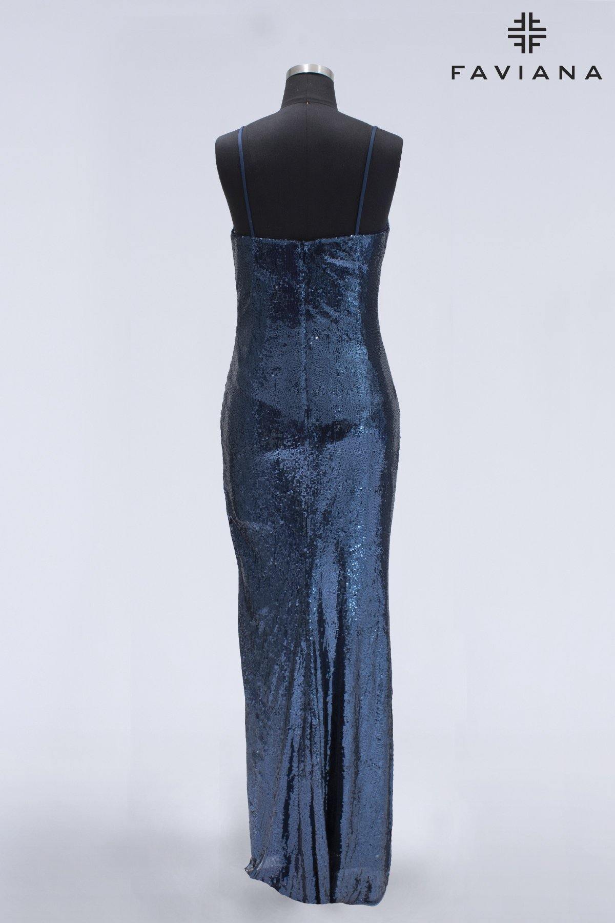 Faviana S10478 Long Formal Evening Prom Fitted Gown - The Dress Outlet Faviana