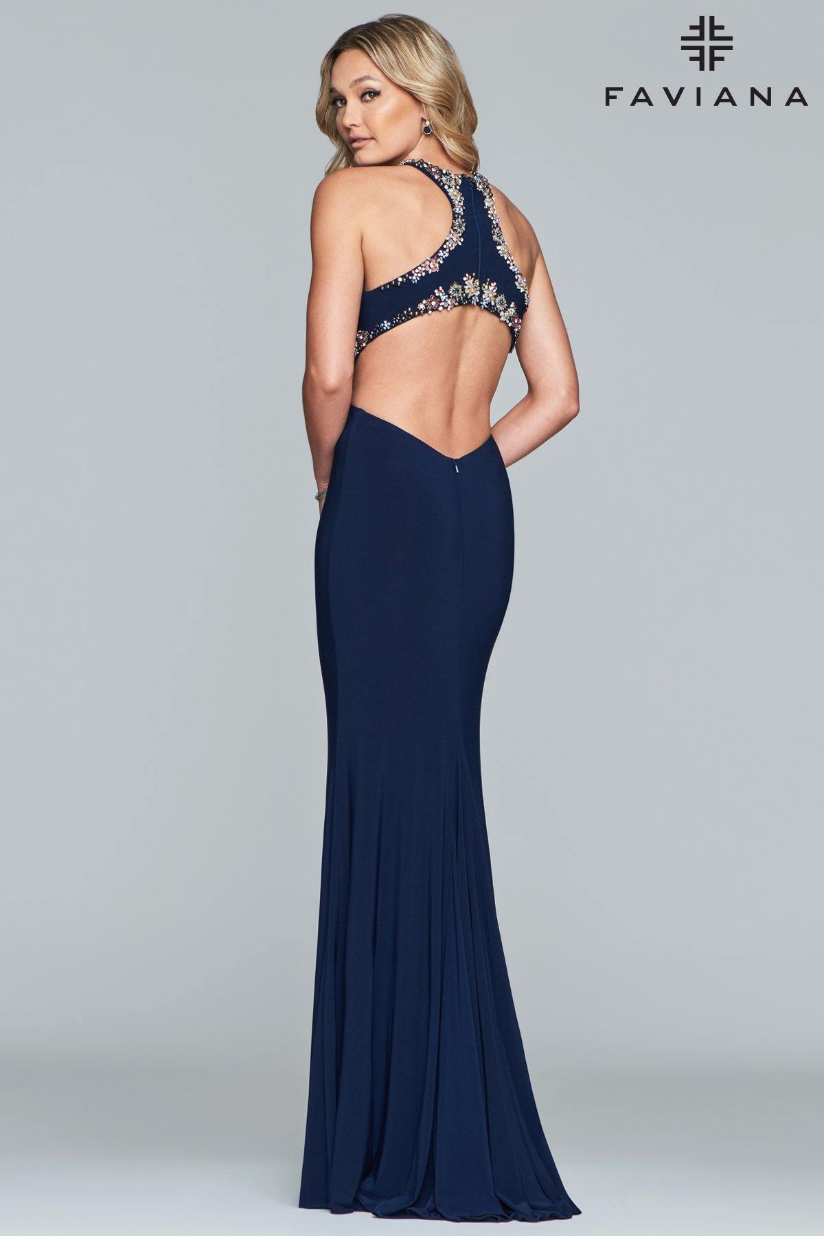 Faviana Sexy Long Fitted Prom Dress S10026 Sale - The Dress Outlet