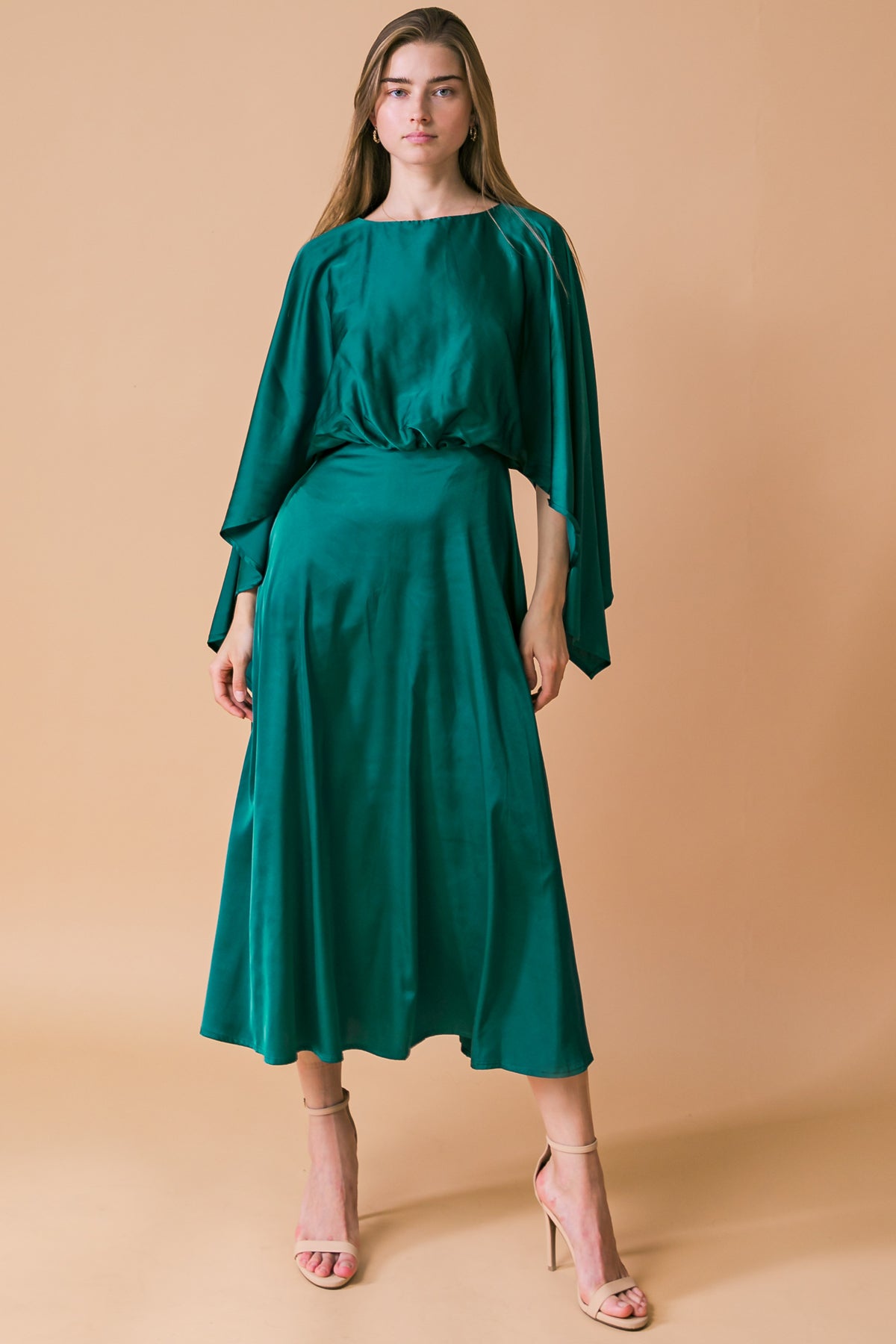 Cocktail Dresses Tea Length Cocktail Formal Dress Flying Tomato ID20435 Hunter Green