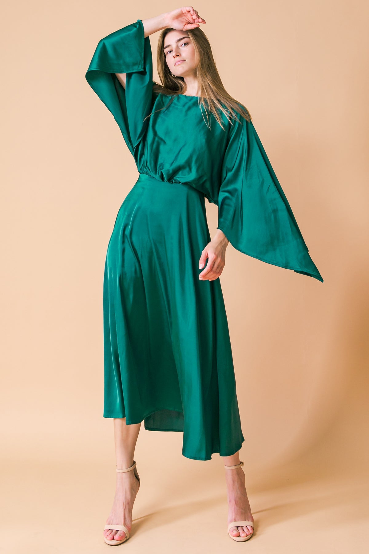 Cocktail Dresses Tea Length Cocktail Formal Dress Flying Tomato ID20435 Hunter Green