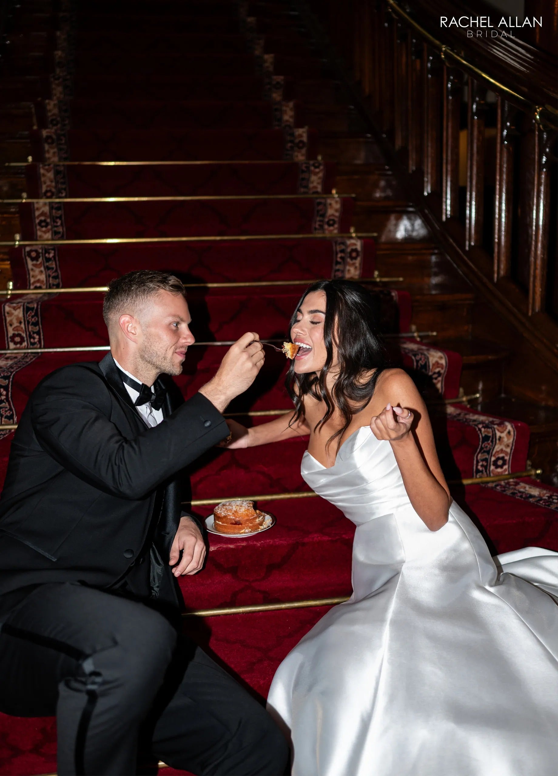 Ivory Sweetheart Floor-Length Mikado Wedding Dress Ballgown with Detachable Bow Rachel Allan RB3246