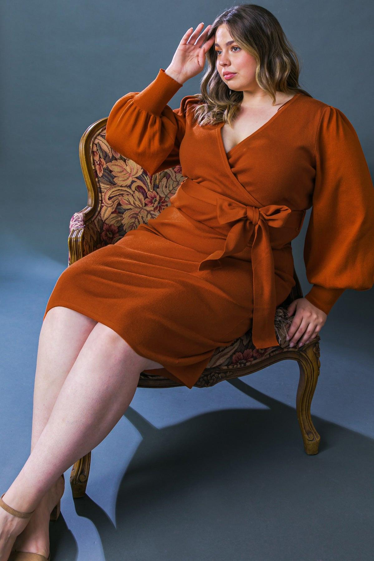 V-Neck Midi Jersey Cocktail Sheath Flying Tomato ISW5183
