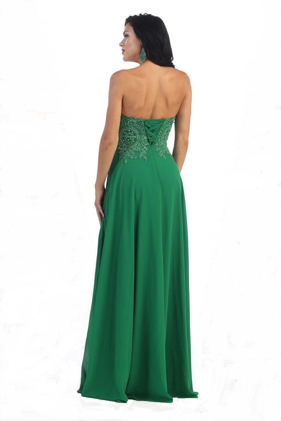 Formal Dress Plus Size Prom Evening Gown - The Dress Outlet May Queen