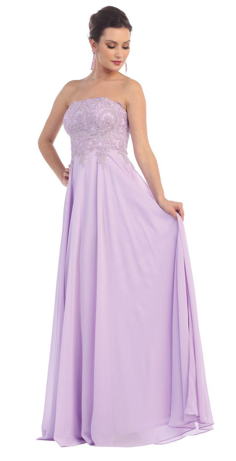 Formal Dress Plus Size Prom Evening Gown - The Dress Outlet May Queen