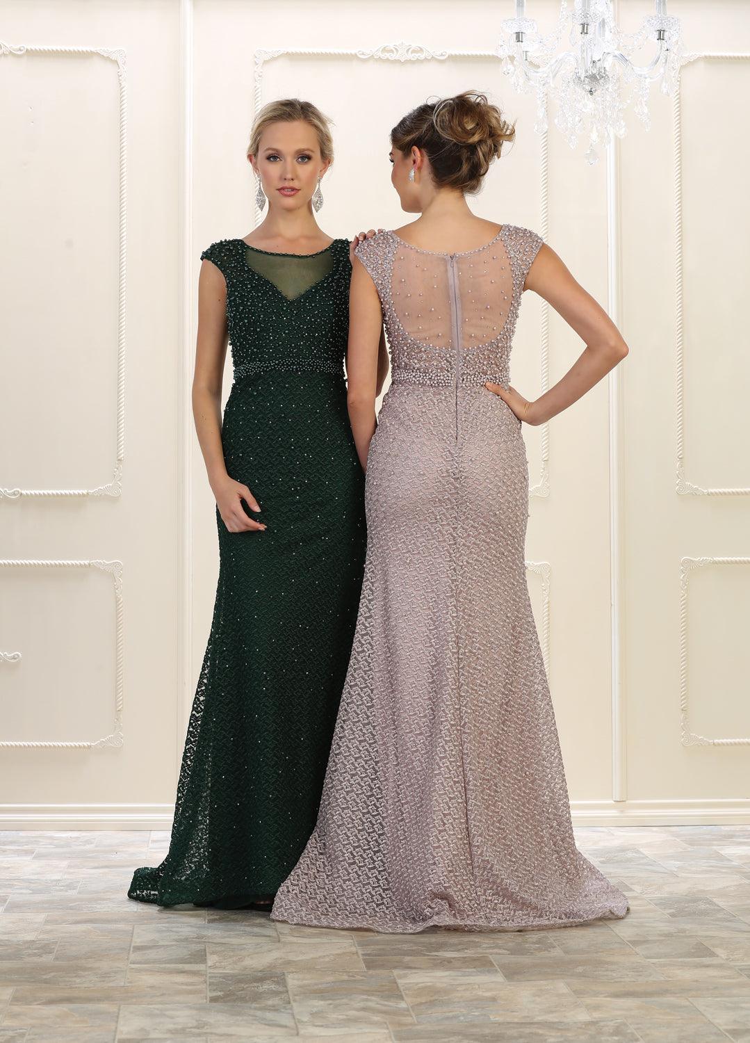 Formal Long Dress Prom Plus Size Gown - The Dress Outlet May Queen