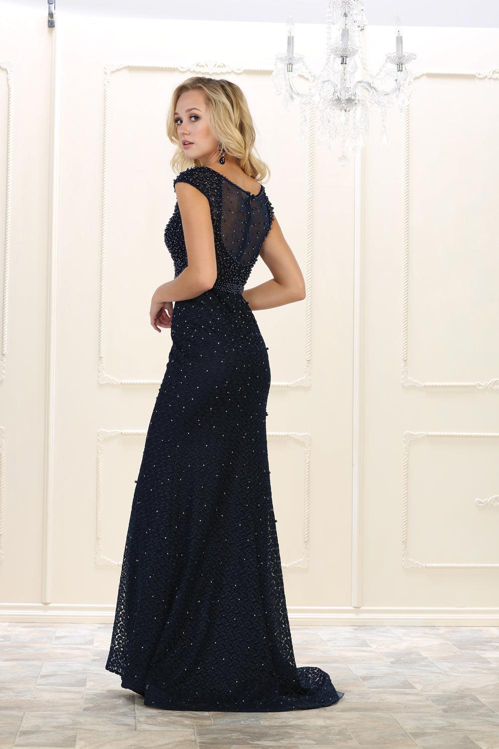 Formal Long Dress Prom Plus Size Gown - The Dress Outlet May Queen
