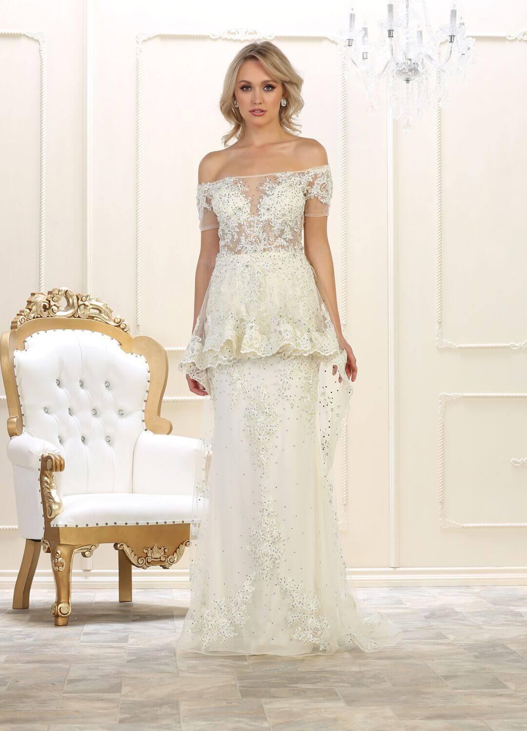 Formal Long Evening Gown Prom Dress - The Dress Outlet May Queen
