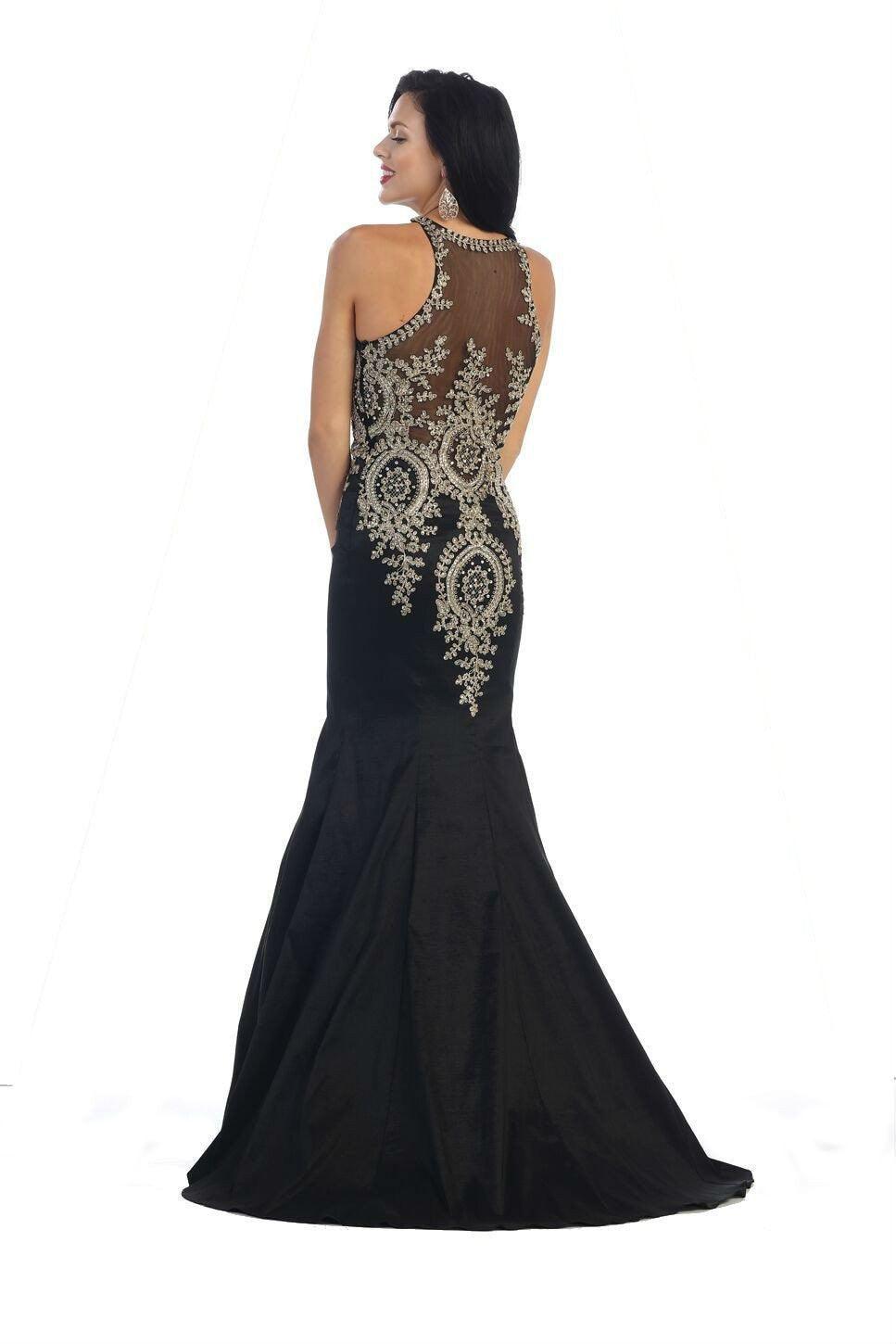 Formal Long Prom Dress Fitted Mermaid - The Dress Outlet May Queen