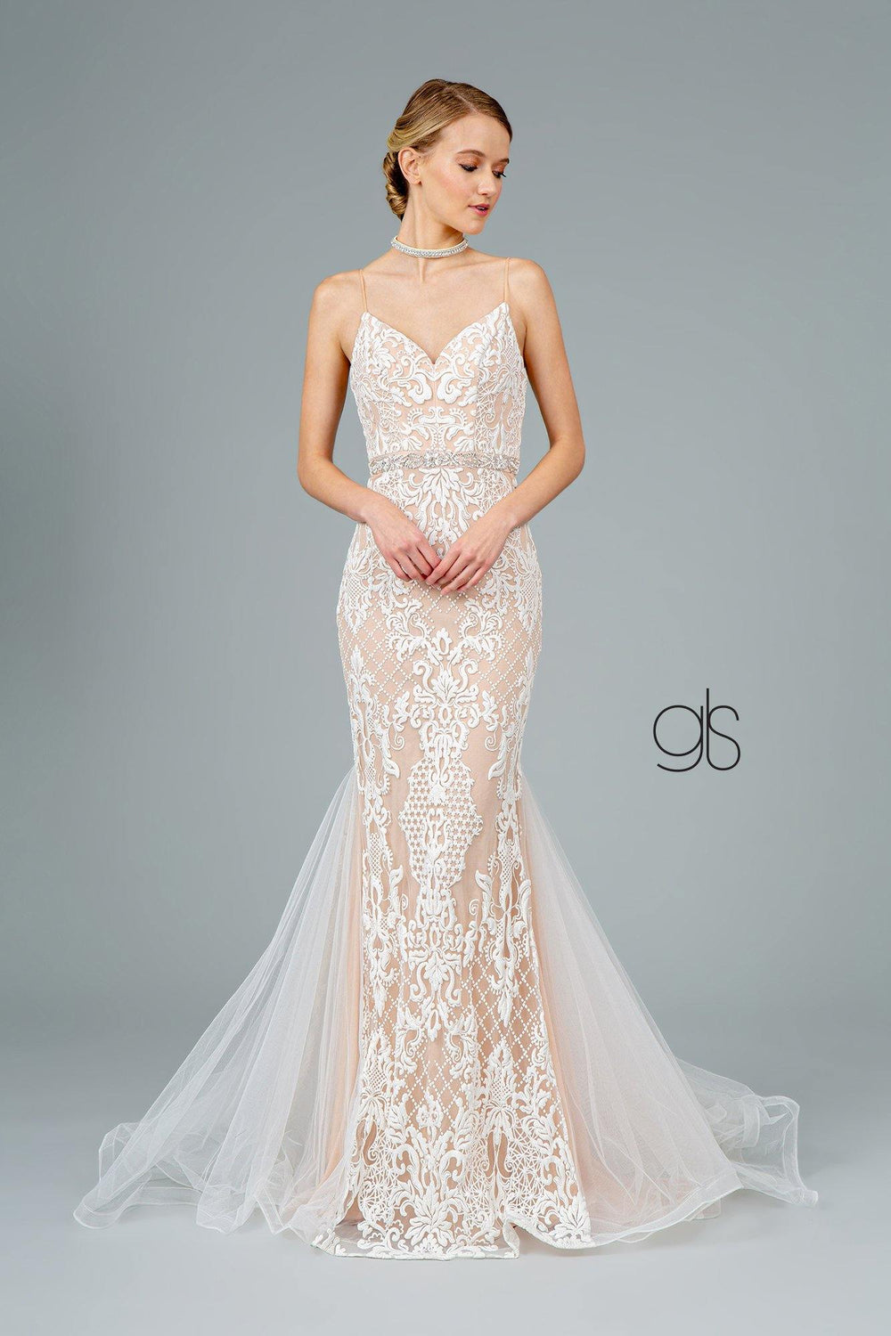 Formal Mermaid Long Prom Dress - The Dress Outlet Elizabeth K