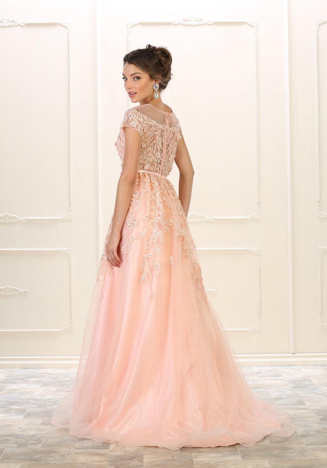 Formal Prom Dress Long Plus SIze Evening Gown - The Dress Outlet May Queen