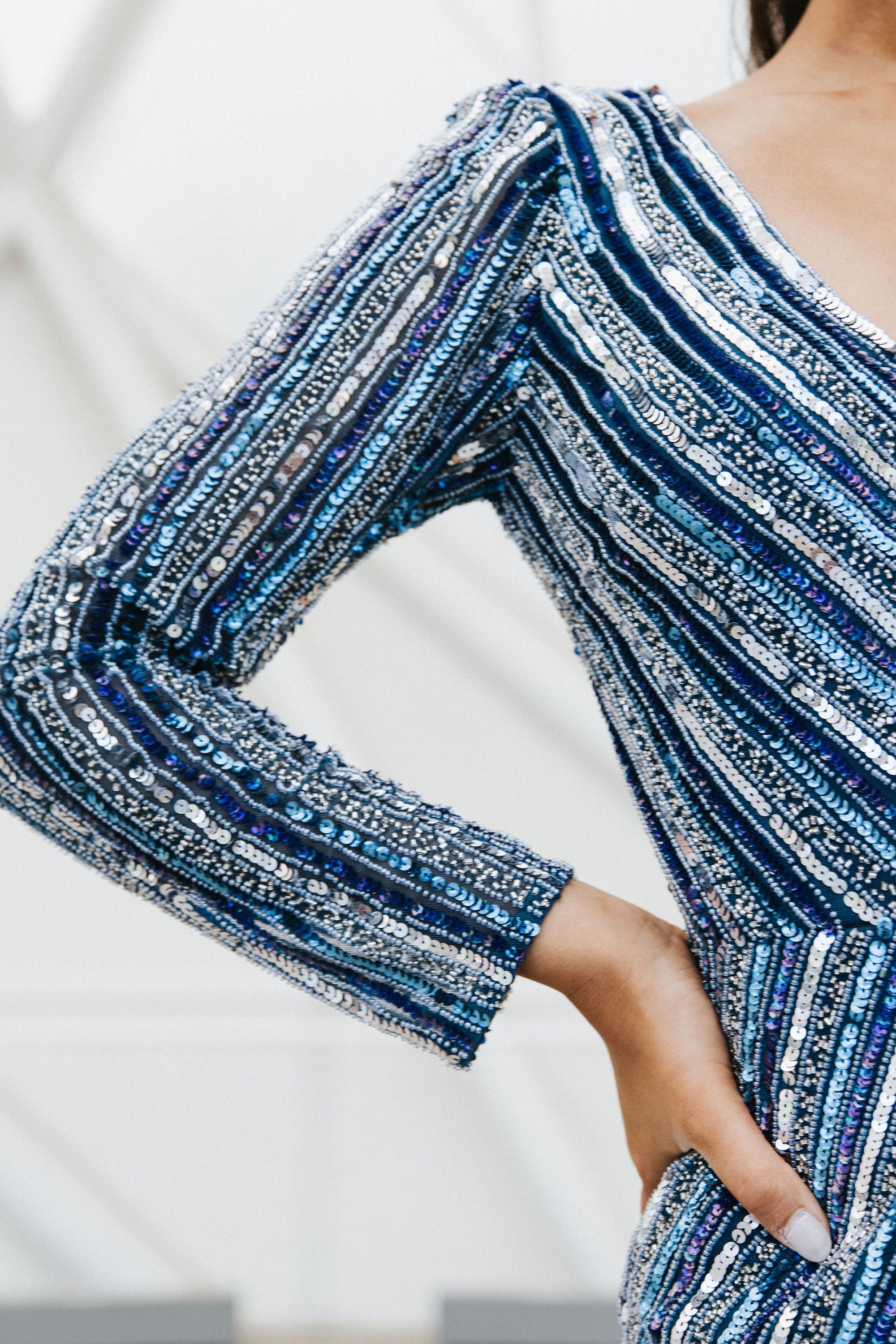 Cocktail Dresses Short Cocktail Sequin Dress Sapphire