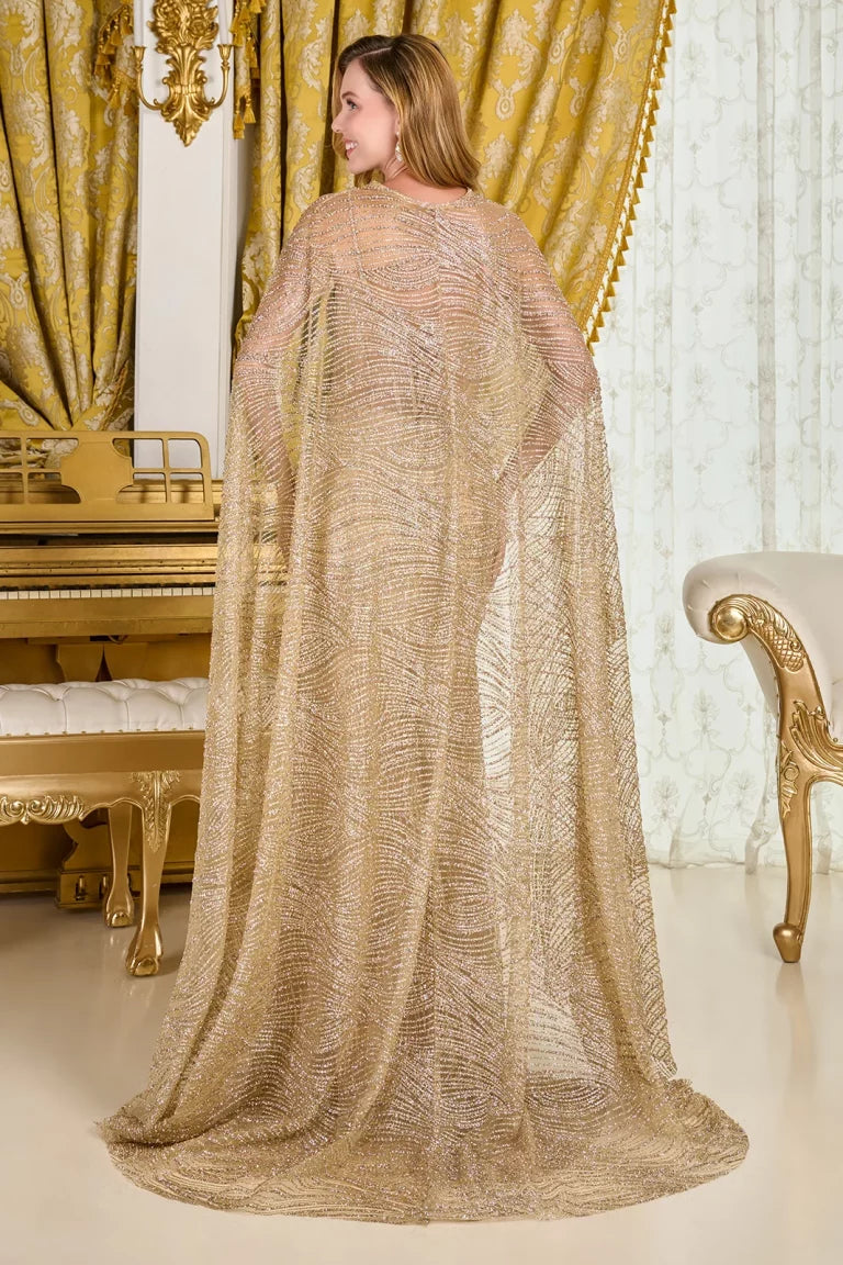Prom Dresses Long Formal Glitter Fitted Corset Beaded Sequin Prom Dress Champagne