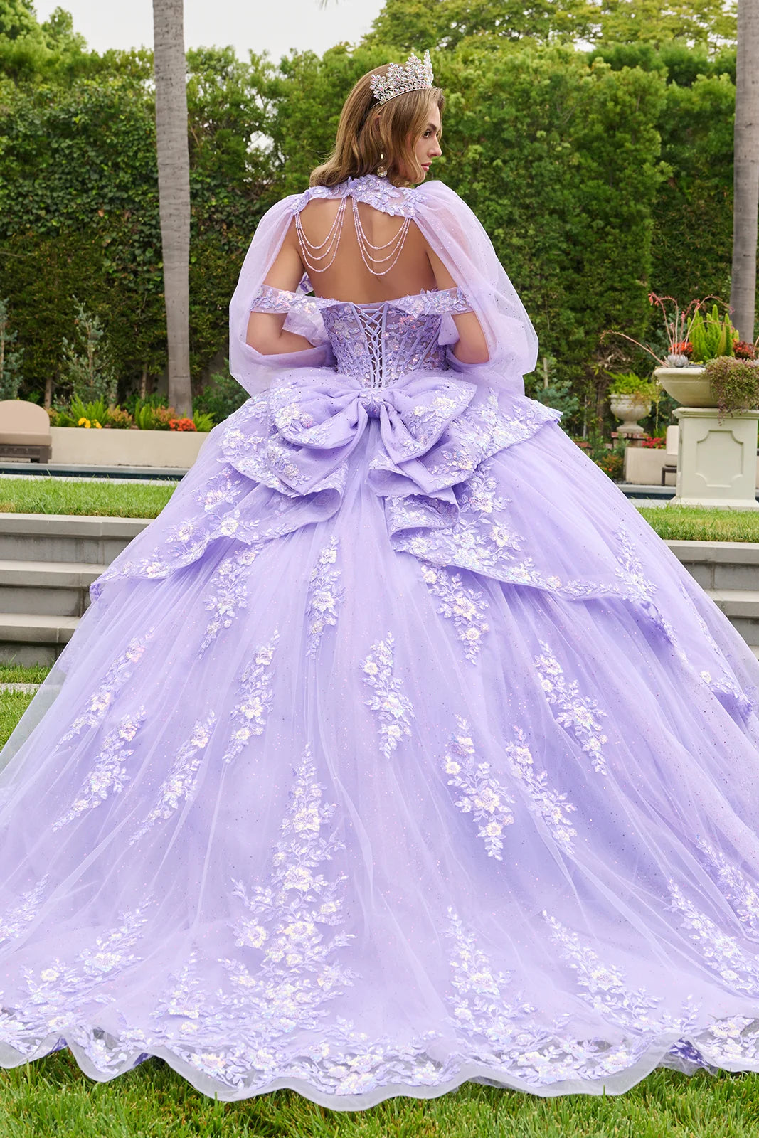 Sweetheart Floor-Length Tulle Quinceanera Ball Gown GLS GL3847