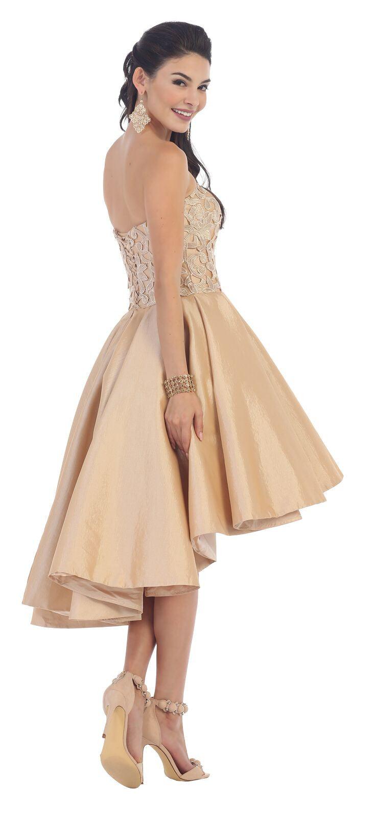 High Low Dresses Homecoming Prom Gown - The Dress Outlet May Queen