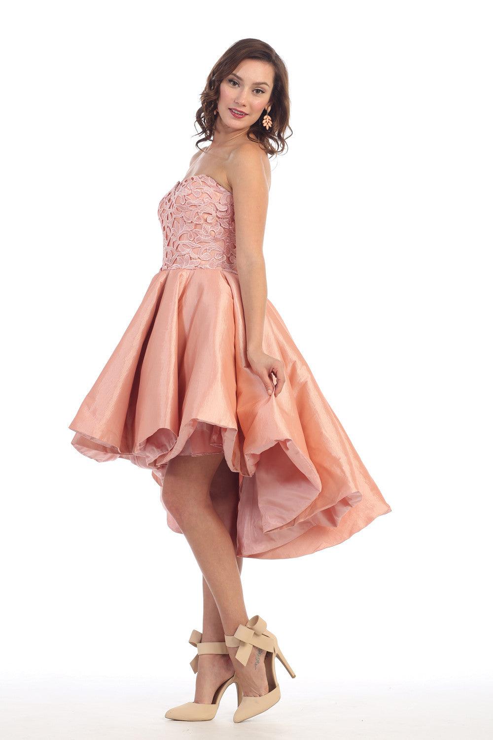 High Low Dresses Homecoming Prom Gown - The Dress Outlet May Queen
