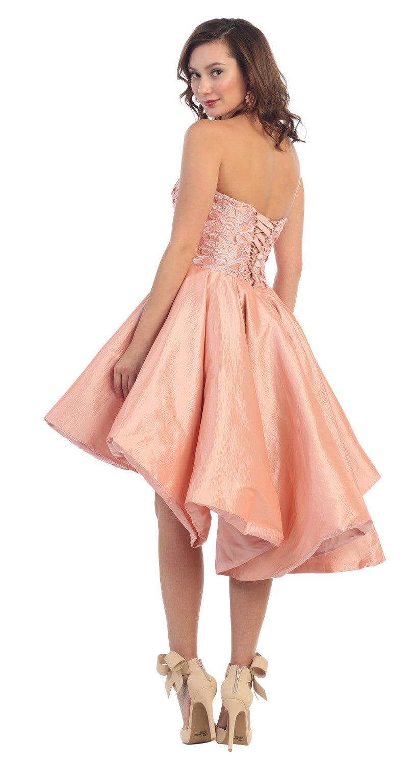 High Low Dresses Homecoming Prom Gown - The Dress Outlet May Queen