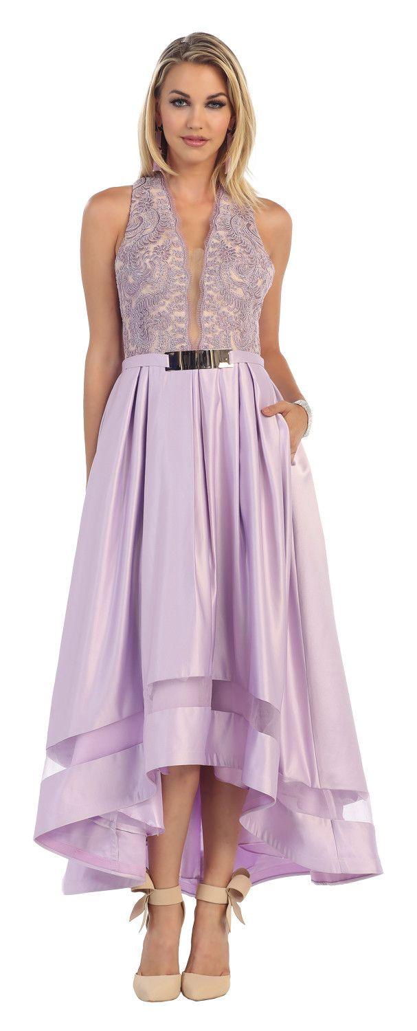 High Low Prom Dress Formal Evening Gown - The Dress Outlet May Queen