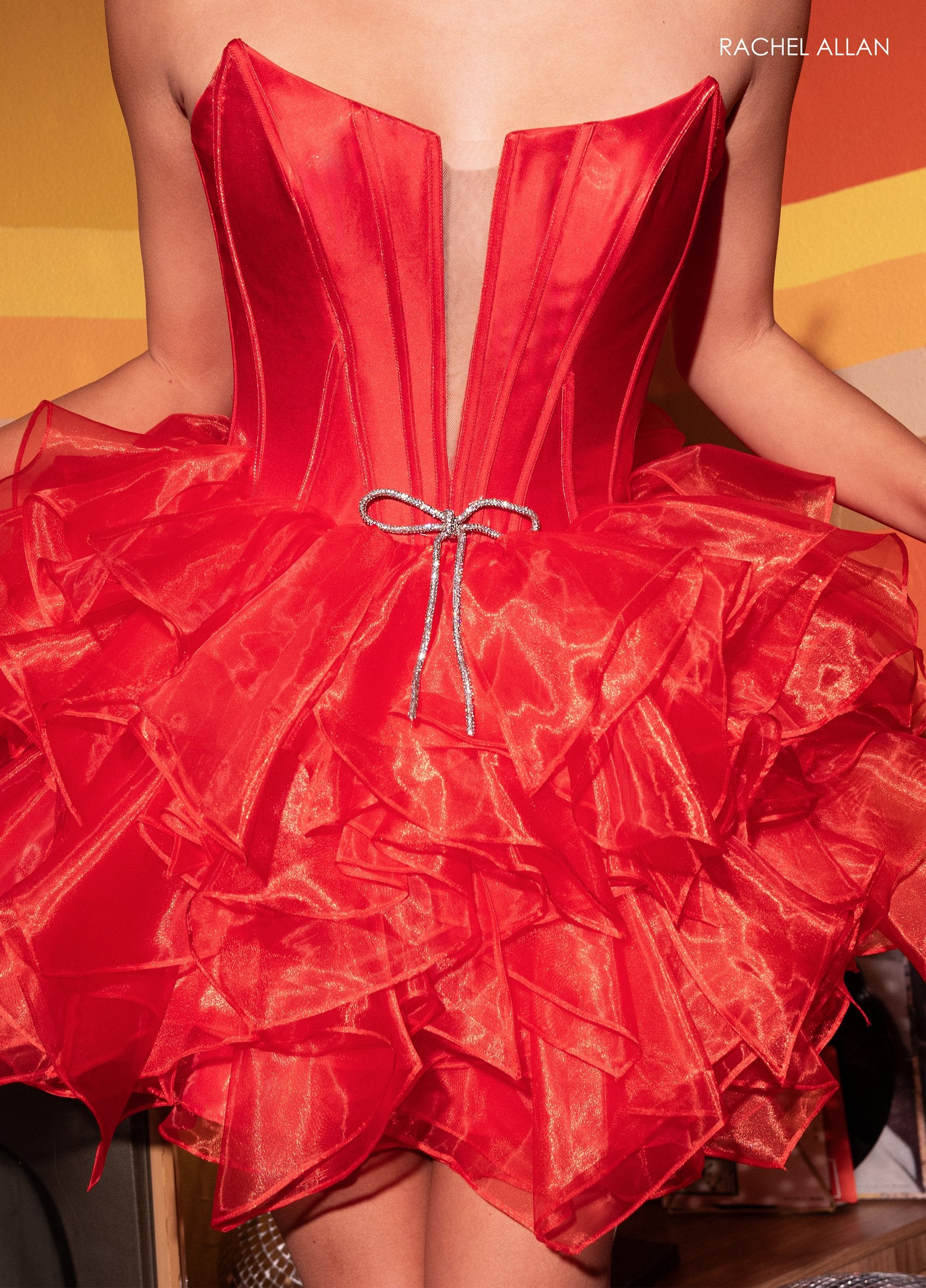 Cocktail Dresses A Line Short Cocktail Ruffle Dress Red