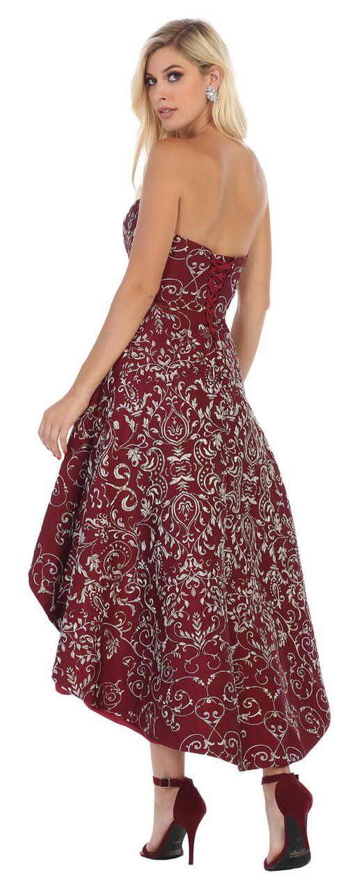 Homecoming High Low Prom Plus Size Formal Dress - The Dress Outlet May Queen