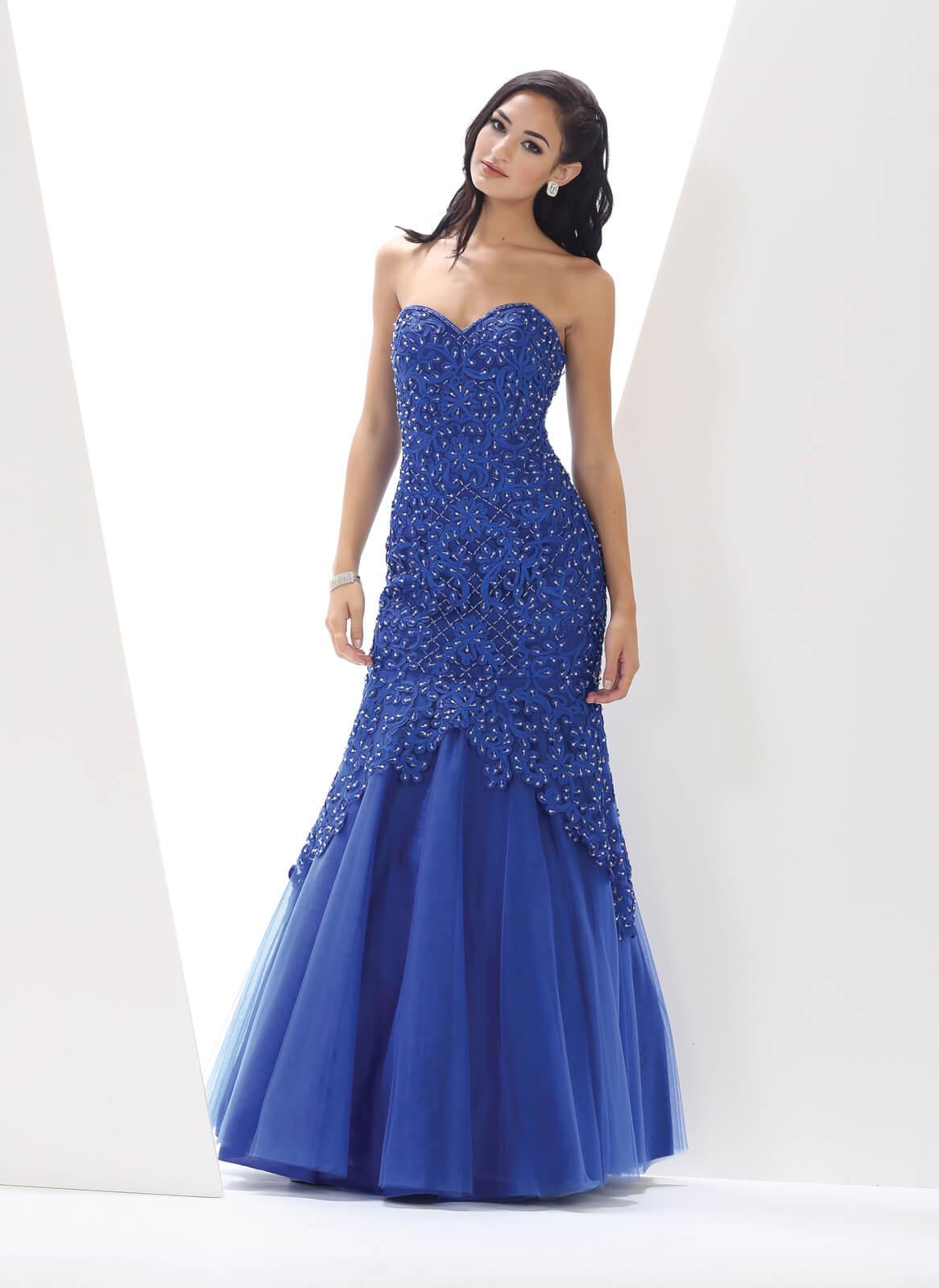 Homecoming Long Strapless Sweetheart Mermaid Prom Dress - The Dress Outlet May Queen