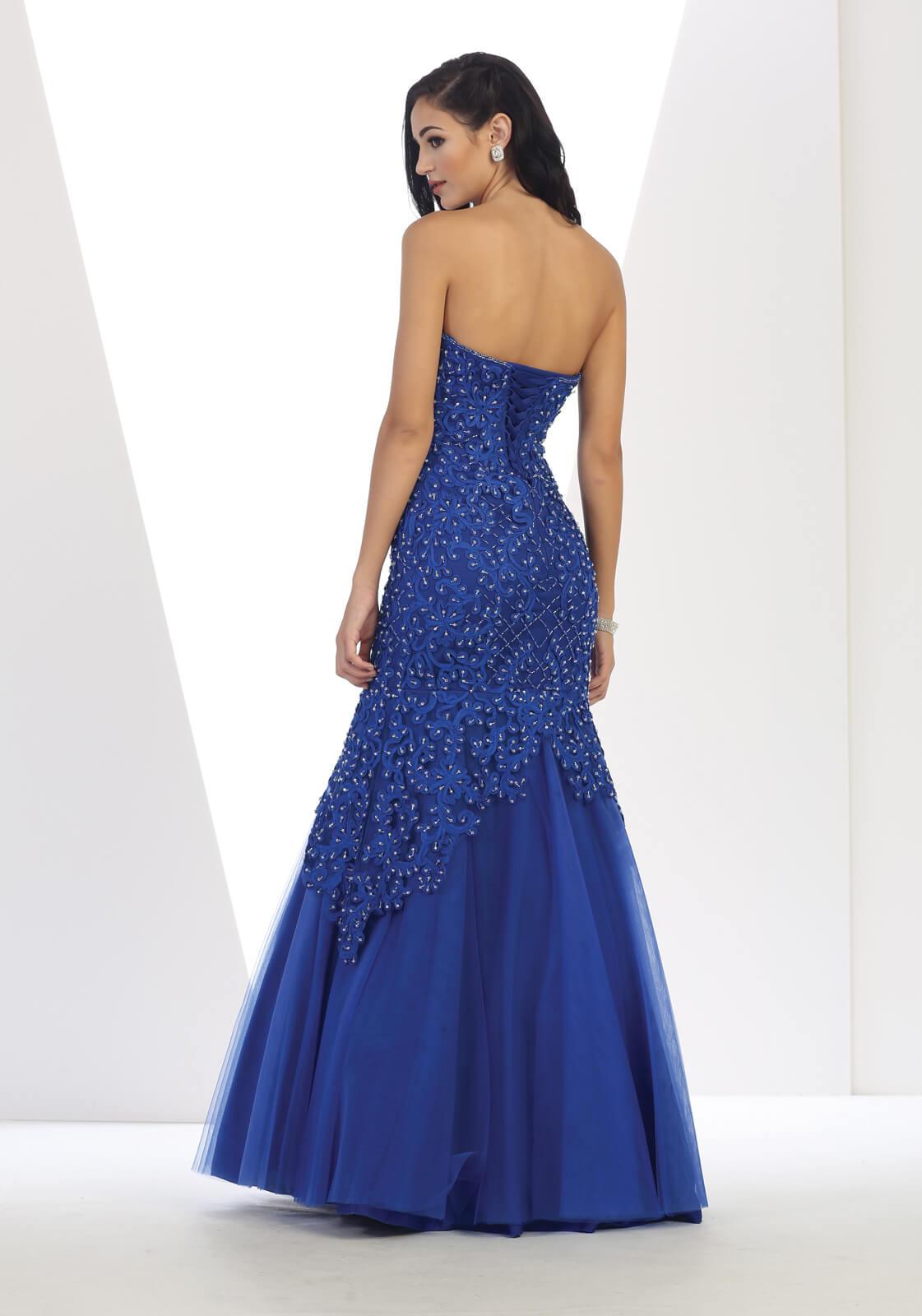 Homecoming Long Strapless Sweetheart Mermaid Prom Dress - The Dress Outlet May Queen