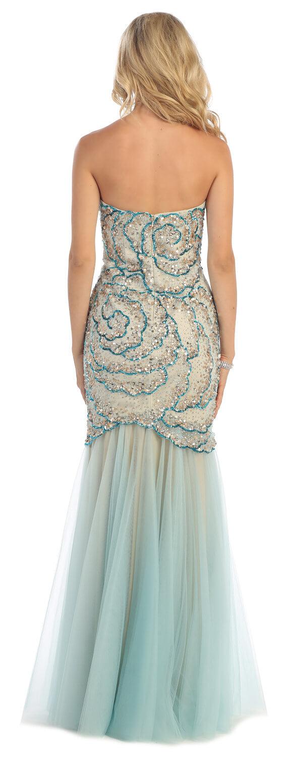 Homecoming Long Strapless Sweetheart Prom Formal Dress - The Dress Outlet May Queen