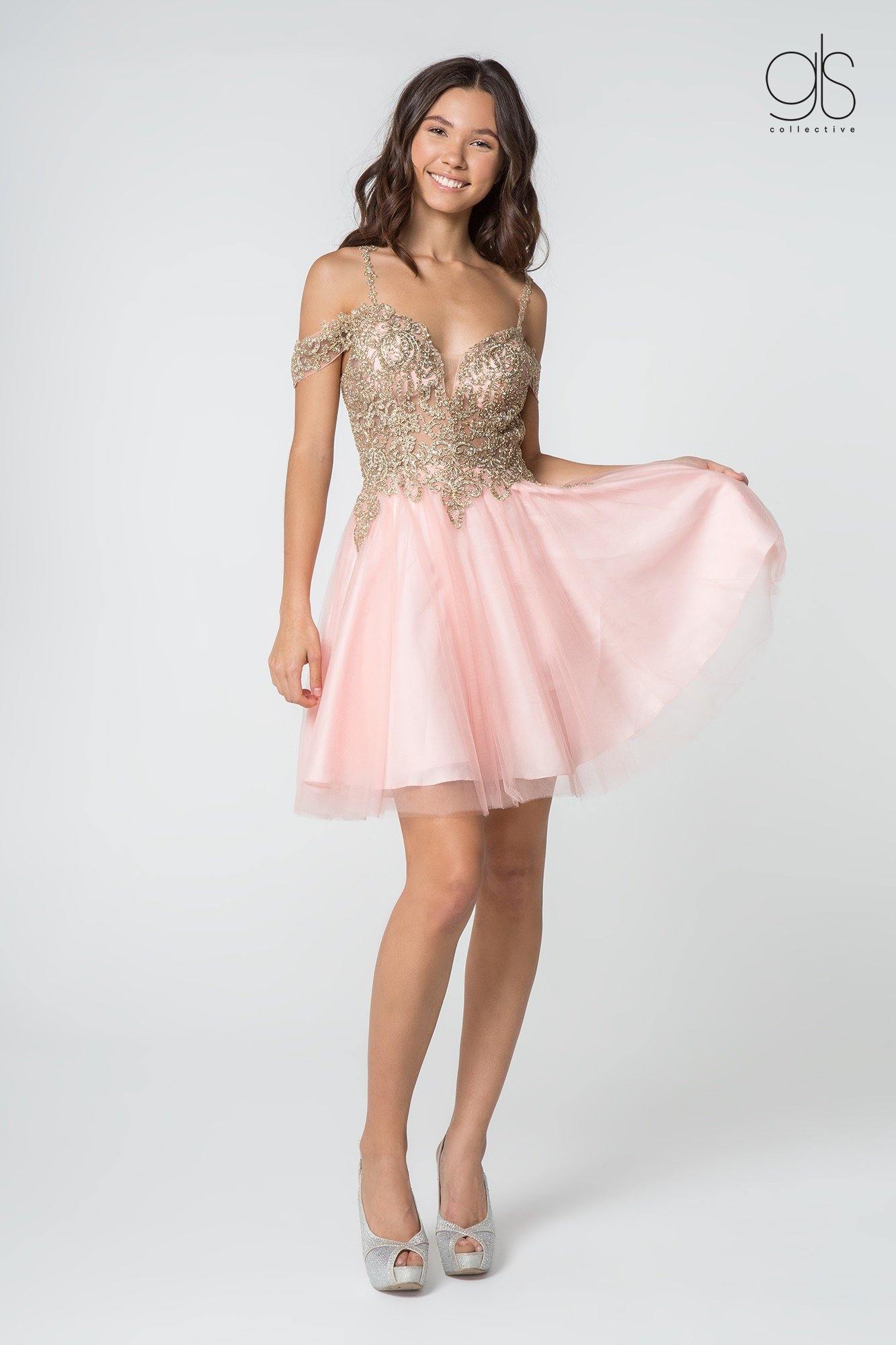 Baby Blue Homecoming Off Shoulder Short Cocktail Prom Dress