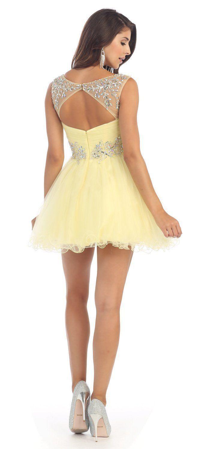 Homecoming Prom Short Cocktail Dress - The Dress Outlet May Queen