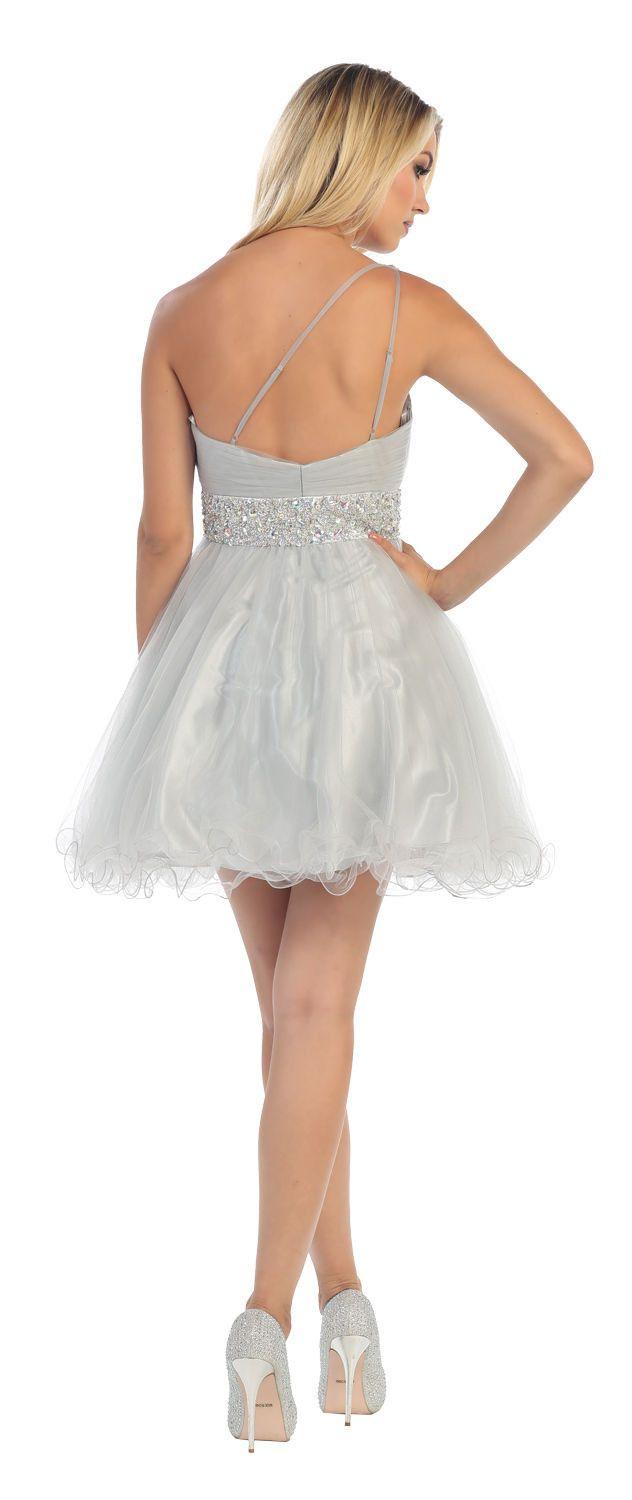 Homecoming Short Cocktail Prom Mini Dress - The Dress Outlet May Queen