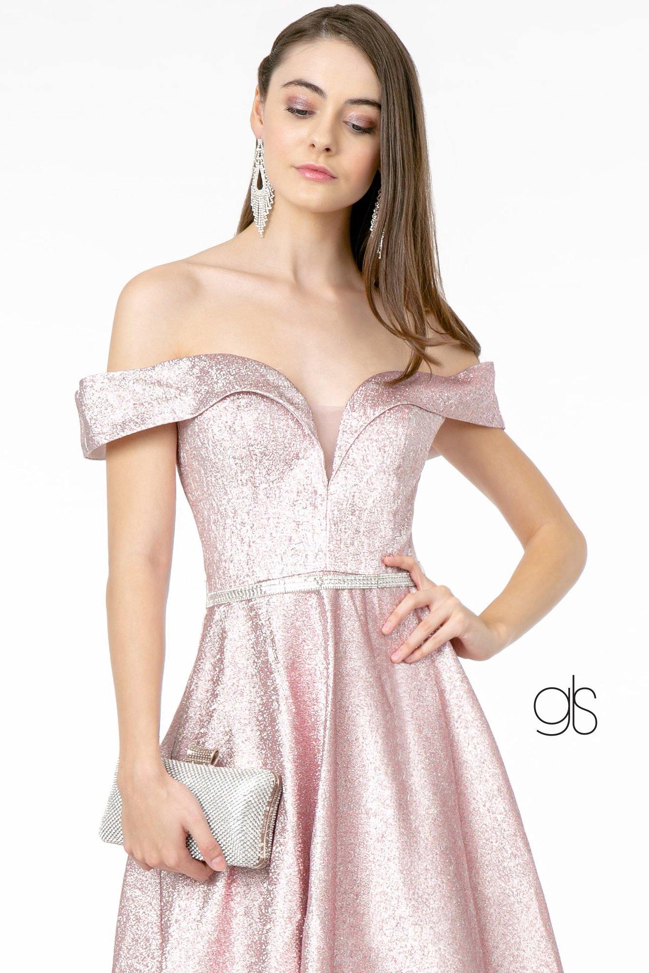Illusion V-Neck Prom Long Dress - The Dress Outlet Elizabeth K