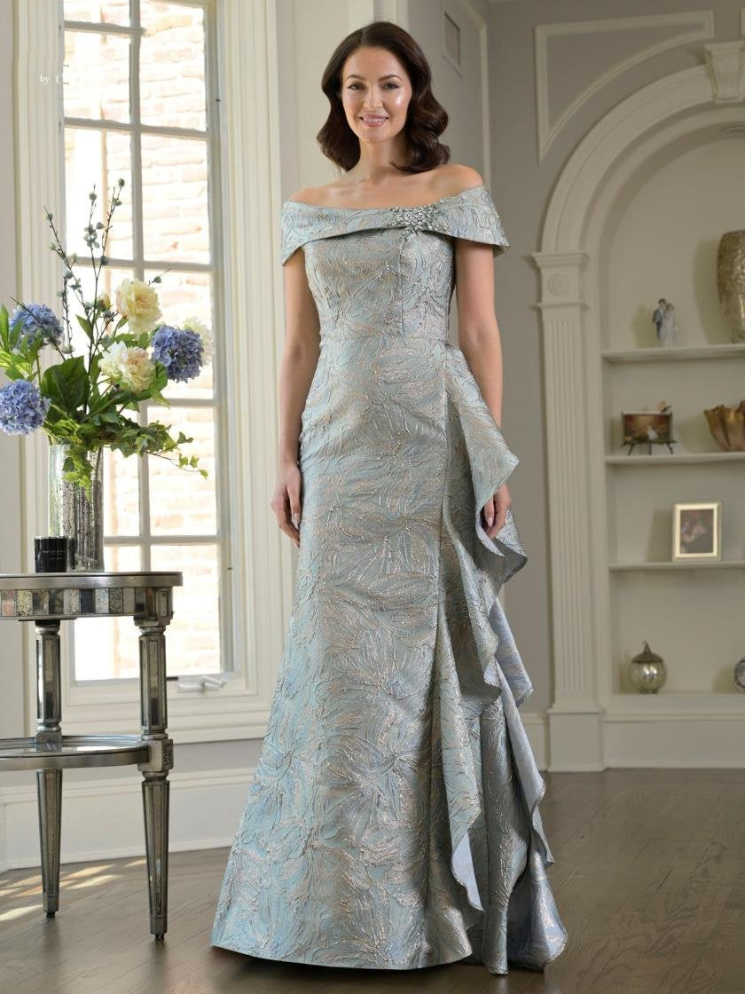 Fornal Dresses Beaded Long Formal Evening Dress Sage