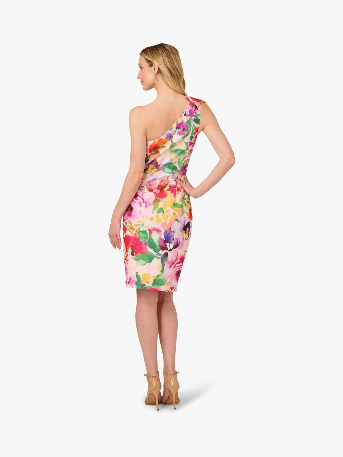 Adrianna Papell AP1D105829 Short Cocktail Floral Dress