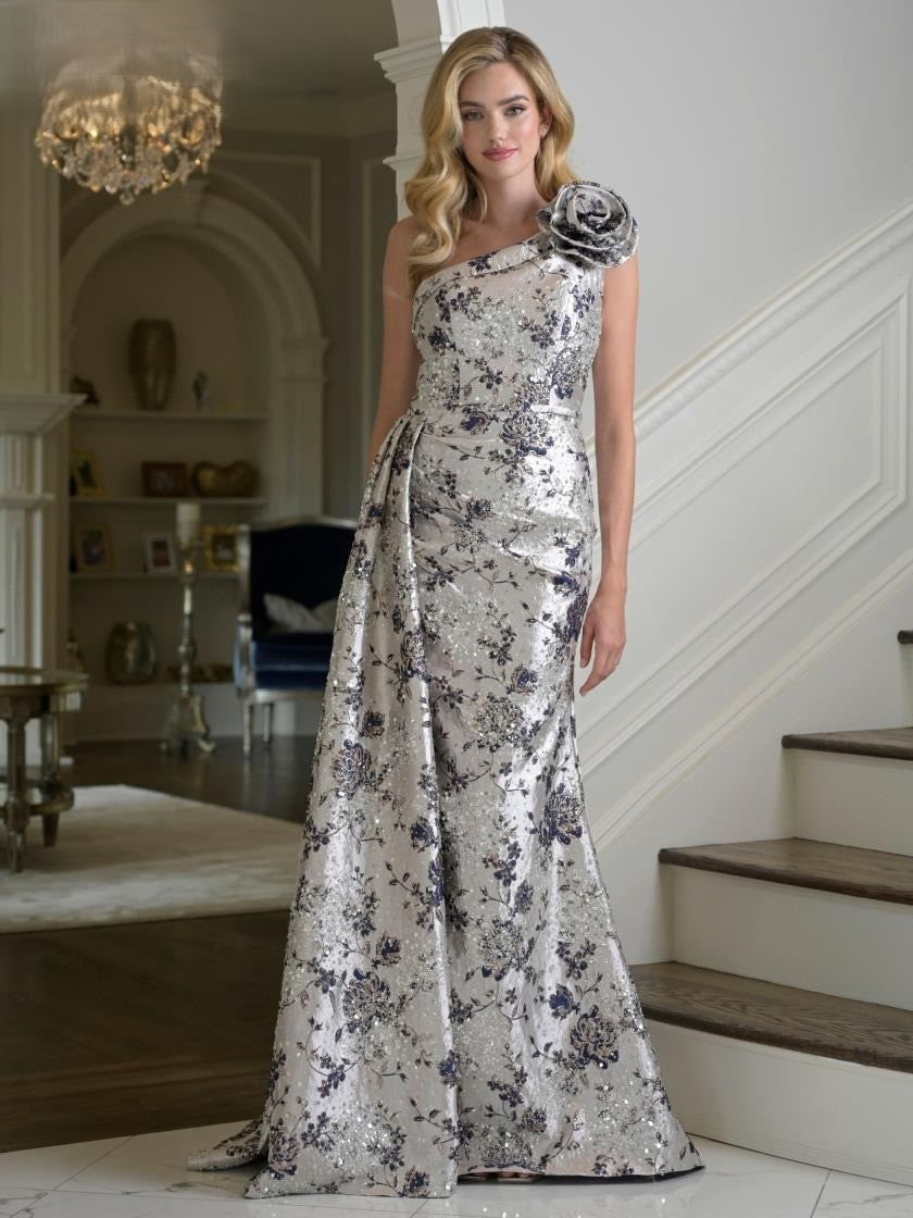 Formal Dresses Beaded Long Formal A Line Evening Dress Navy
