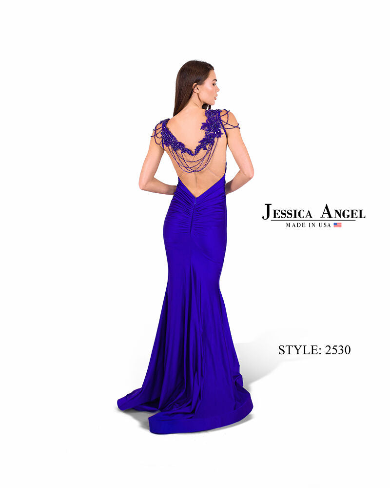 Prom Dresses Fitted Formal Long Prom Dress Jessica Angel 2530 Royal