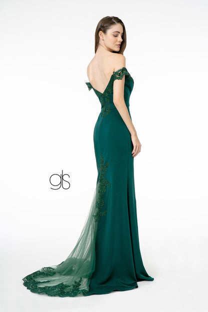 Jersey Long Dress Prom Dress - The Dress Outlet Elizabeth K