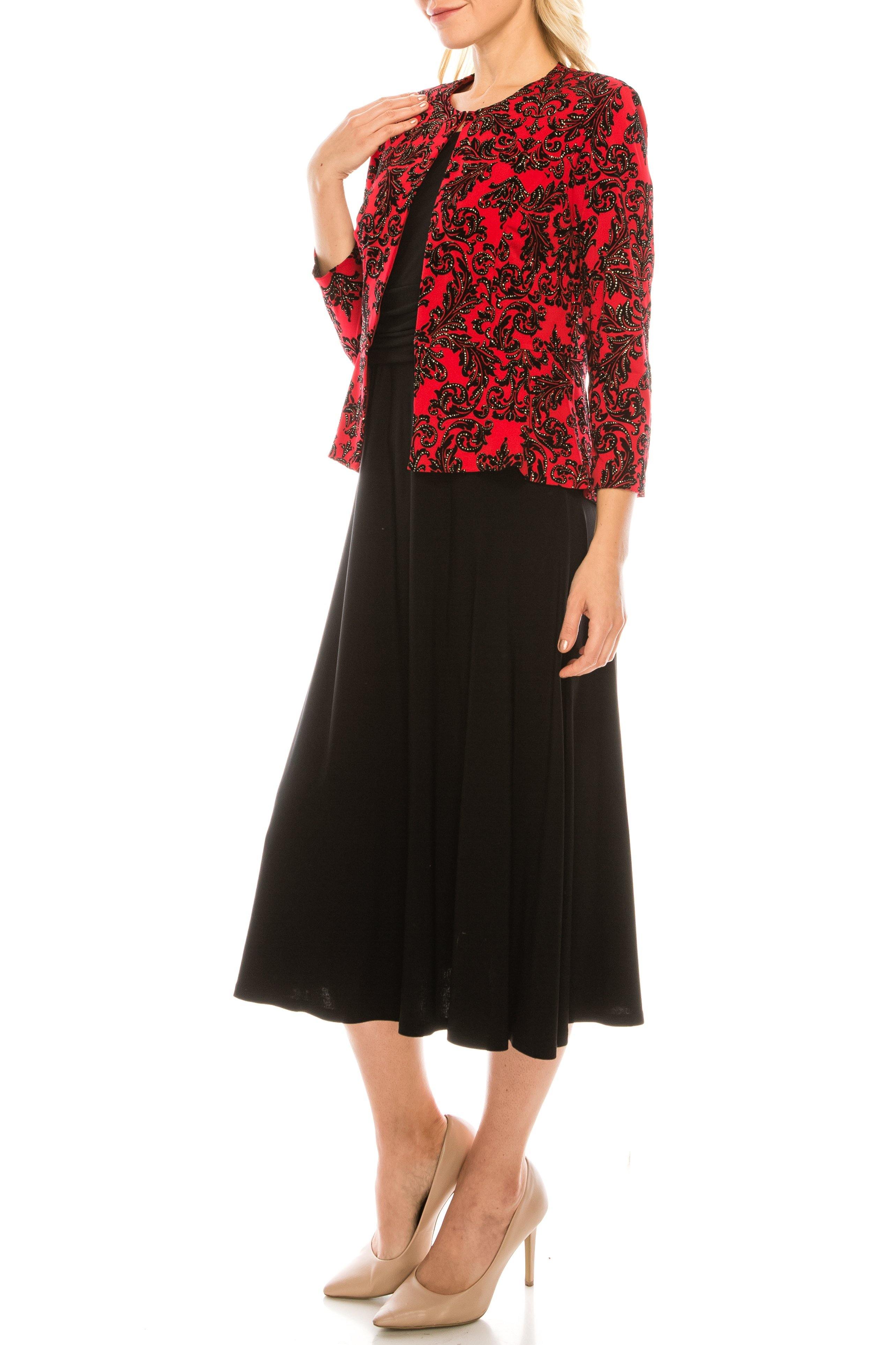 Jessica Howard Short Printed 2 Piece Dress Set - The Dress Outlet