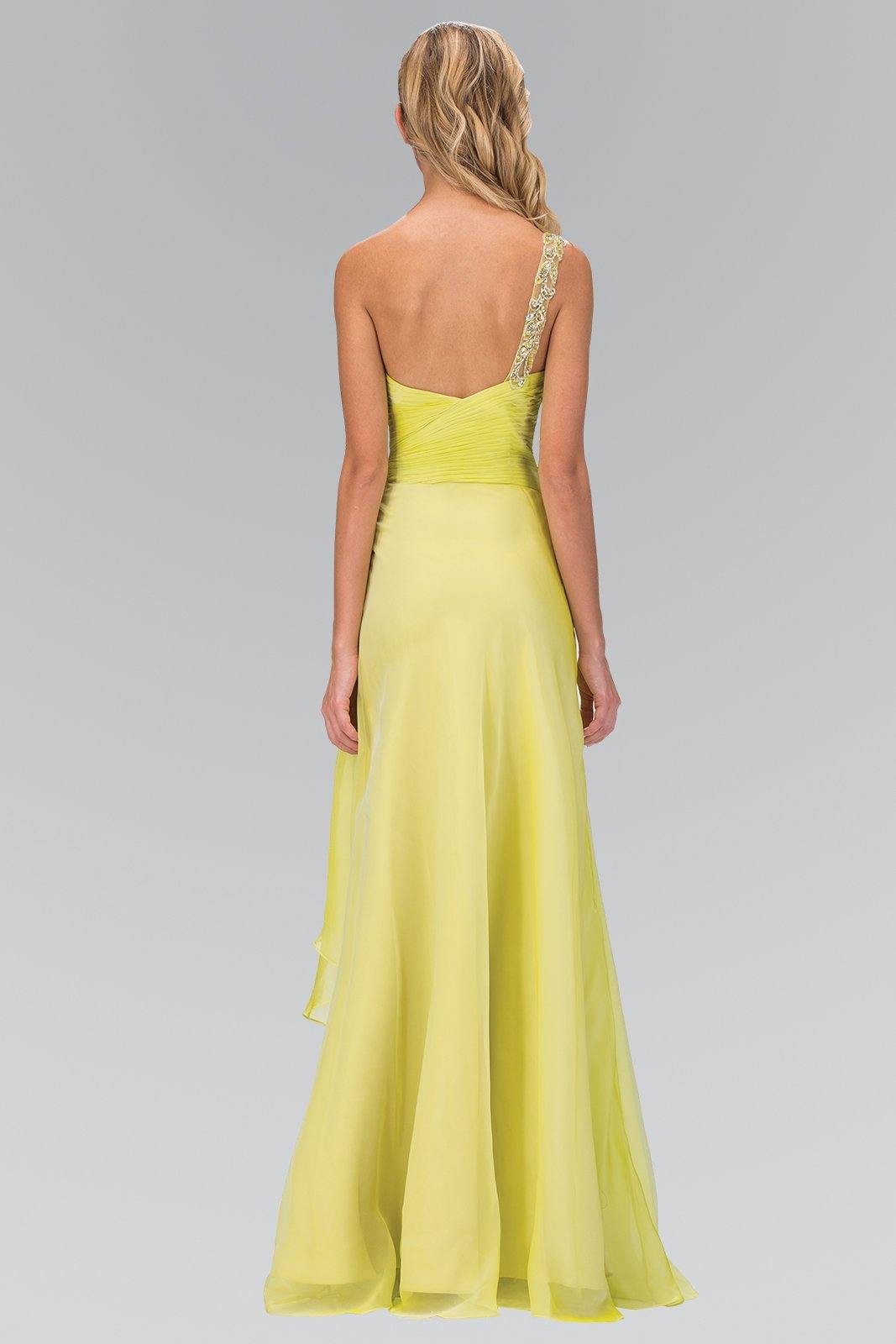Jewel Embellished Long Prom Dress