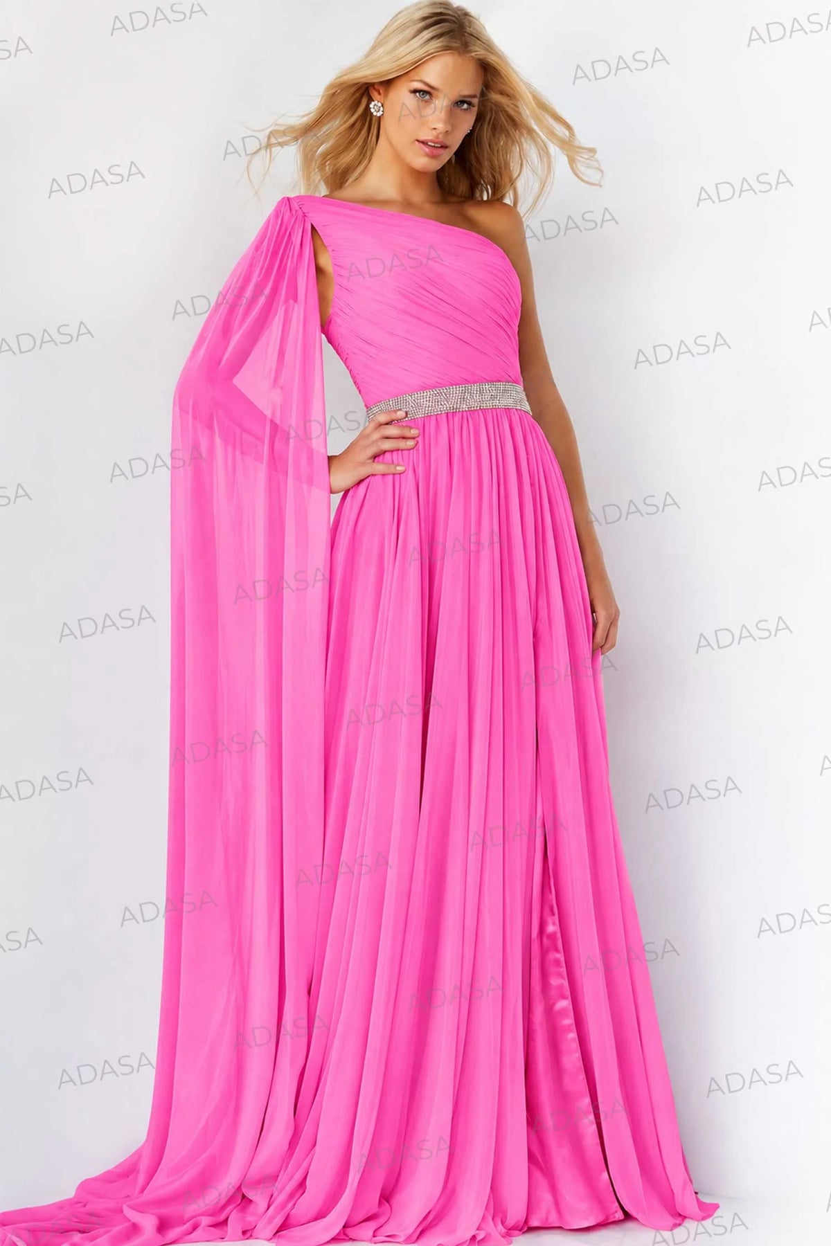 Jovani One Shoulder Long Prom Gown 07248 - The Dress Outlet