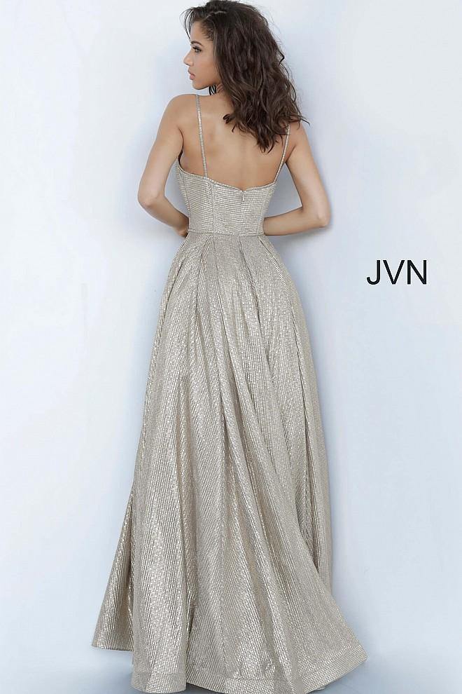 JVN By Jovani Prom Spaghetti Strap Ball Gown JVN02317 - The Dress Outlet Jovani