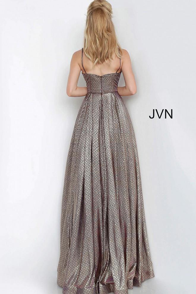 JVN By Jovani Prom Spaghetti Strap Ball Gown JVN02317 - The Dress Outlet Jovani