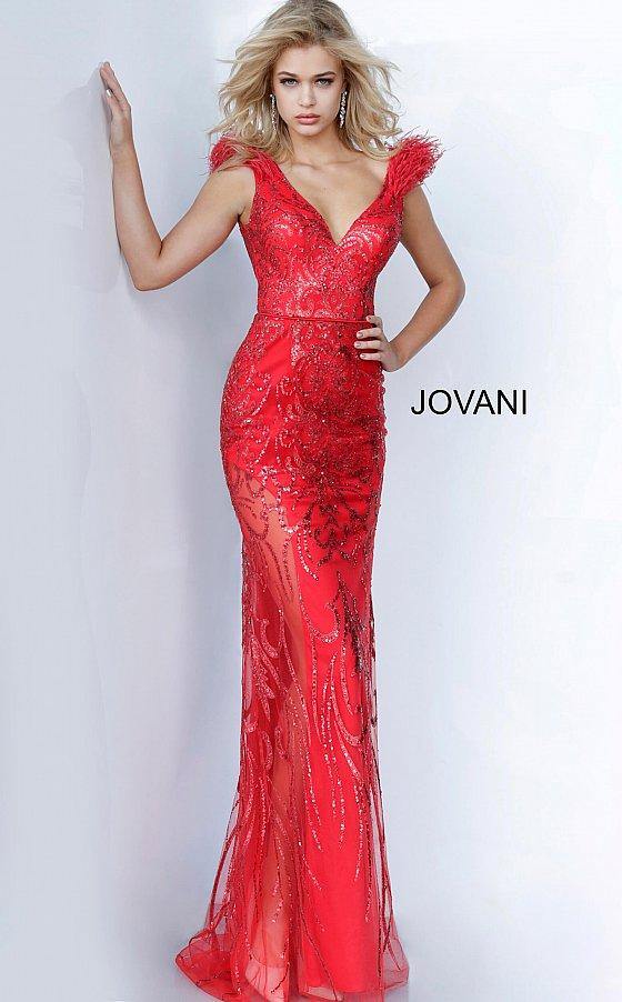 JVN By Jovani Long Formal Prom Dress JVN02451 - The Dress Outlet Jovani