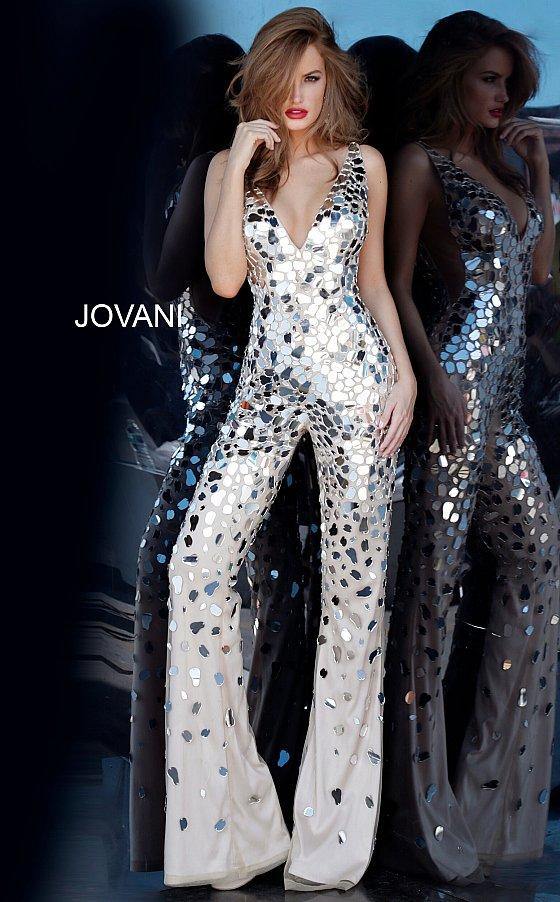 JVN By Jovani Long Formal Prom Jumpsuit JVN02507 - The Dress Outlet Jovani
