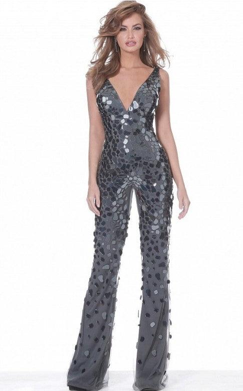 Jovani Long Formal Prom Jumpsuit 02507 - The Dress Outlet