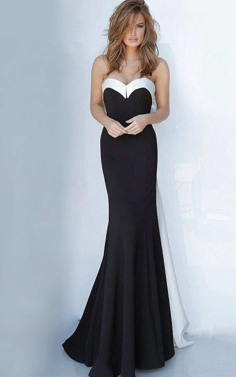 JVN By Jovani Long Strapless Prom Dress JVN12020 - The Dress Outlet Jovani