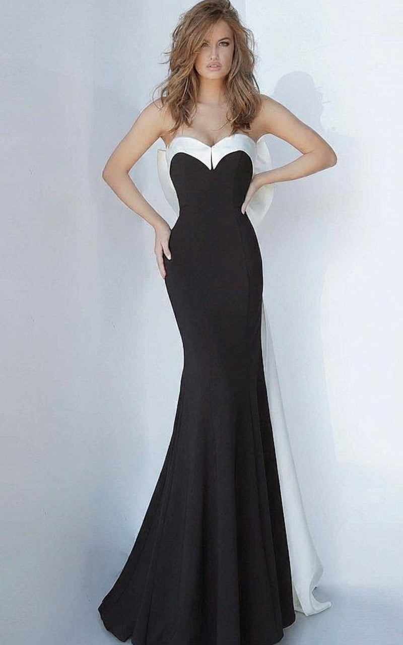 JVN By Jovani Long Strapless Prom Dress JVN12020 - The Dress Outlet Jovani