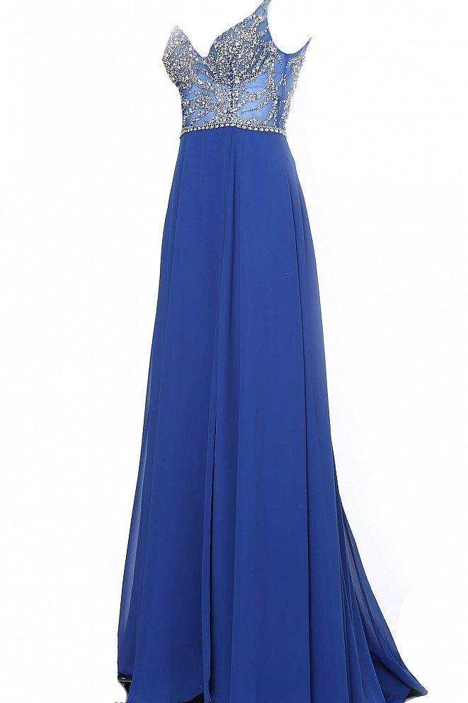 Jovani Long Prom Gown 4410 Light Blue - The Dress Outlet